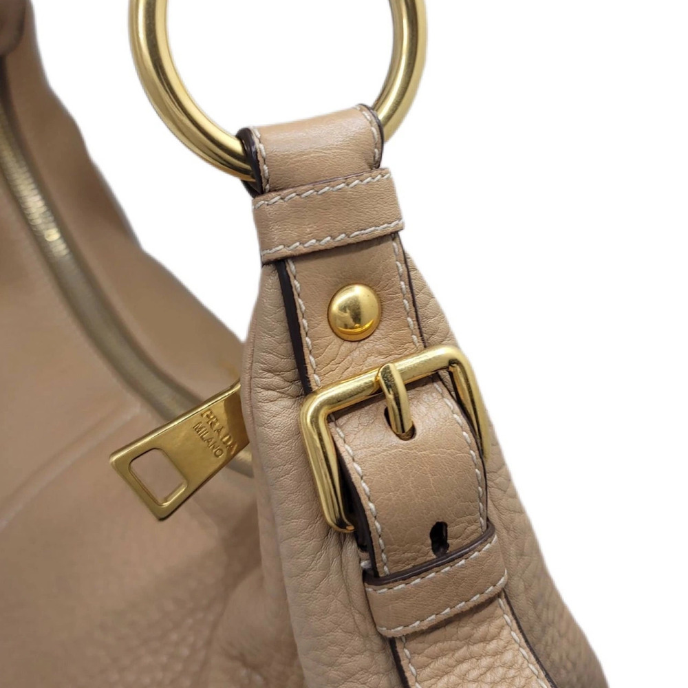 PRADA One Shoulder Hobo Bag Handbag Shoulder Leather - Picture 10 of 11